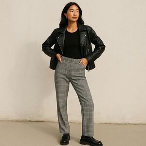 Ann Taylor Marisa Tweed Plaid Straight-Leg Pants – Size 6 – EUC